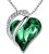 Leafael Infinity Love Heart Pendant Necklace, Crystal Necklaces for Women, Silver Tone Jewelry Gifts for Women, 18-inch Chain & 2-inch Extender